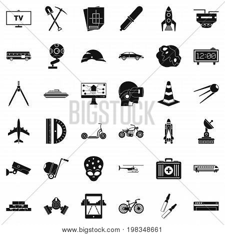 Development icons set. Simple style of 36 development vector icons for web isolated on white background