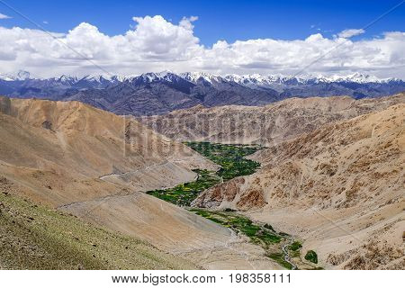 Landscape aroung Lake Pangong (Pangong Tso) in Ladakh, India