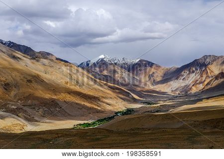 Landscape around Lake Pangong (Pangong Tso) in Ladakh, India