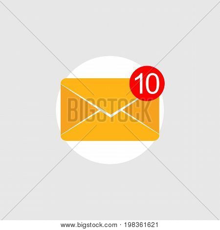 Social media. Message notifications icon concept. Inbox messages.