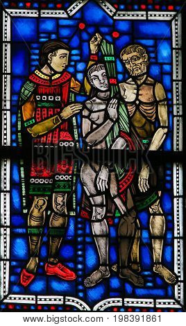 Stained Glass In Worms - Clothe The Naked.