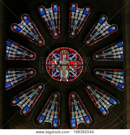 Rosette Stained Glass In Worms -