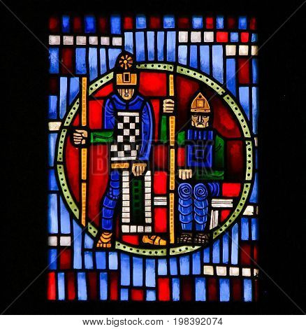Stained Glass In Worms - Soldiers