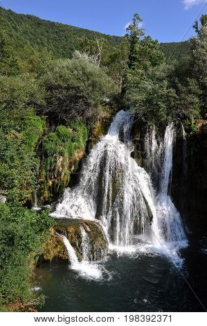 Waterfalls in Kulen Vakuf, Bosnia and Herzegovina