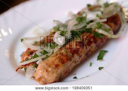 Plate With Lyulya Kebab