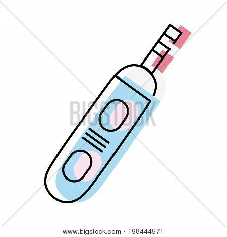 medical pregnancy test and checking result vector illustration