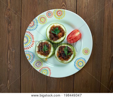 Turkish Zucchini Stuffed