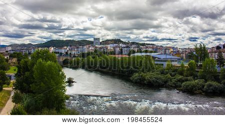 River Minho. Ourense city, Galicia, Spain. Picture taken - 29 july 2017.