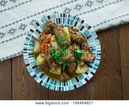 Czech beef goulash . close up close up meal