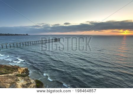 Calm Waves Off The Coast Of La Jolla California