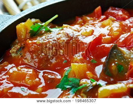Turkish Kofte  With Vegetables