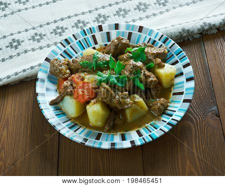 Czech beef goulash . close up close up meal