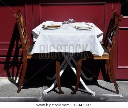 Restaurantens terrasse