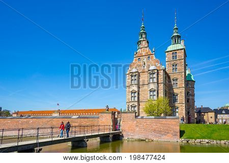 The Rosenborg Castle Or Rosenborg Slot In Copenhagen, Denmark