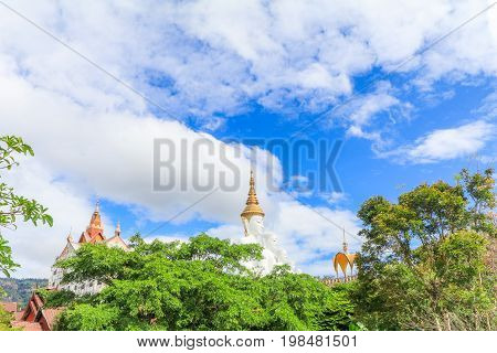 PHETCHABUN THAILAND - JANUARY 3 2017: Wat phasornkaew is one of the most important for meditation and beautiful landscape view or popular place in Phetchabun Thailand.