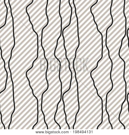Black fine diagonal rough line pattern black and white. Striped background for wrap paper, textile, apparel or web tiles.