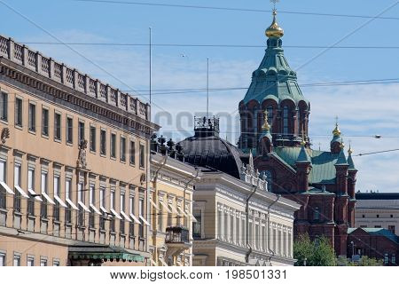 the City of Helsinki at the Baltic sea