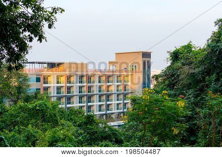 Tall Apartment Building In The City, Residential Architecture