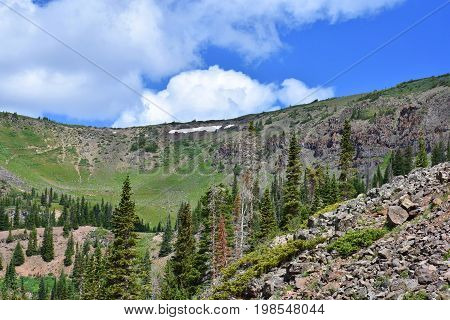 Canyon on the way to the Devil's Causeway in the Flattops Wilderness in Colorado