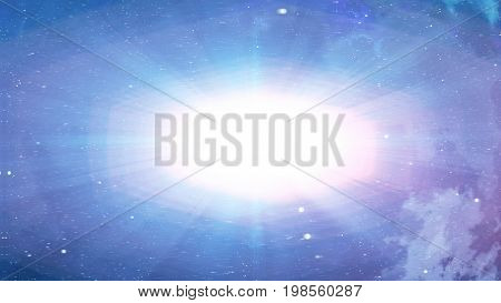 Big Bang With Bright Plasma In The Blue Background
