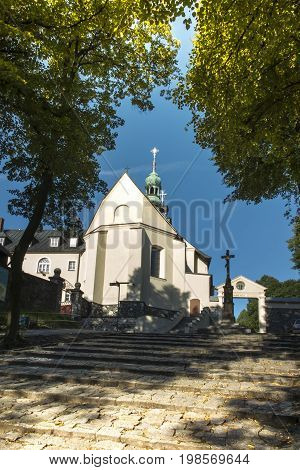 Mountain St. Anna Basilica Franciscan monastery and the International Shrine of St. Anna Poland