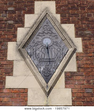 Oude stenen zon dial.