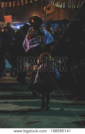 girl with her mom dancing in 