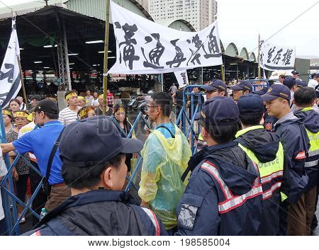 Demonstrators Protest A Controversial New Road