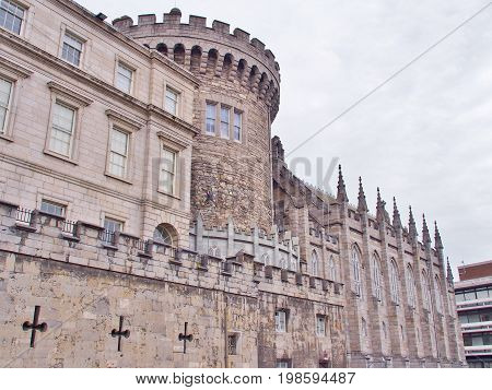 Dublin Castle off Dame Street, Dublin, Ireland, was until 1922 the seat of the United Kingdom government's administration in Ireland, and is now a major Irish government complex.
