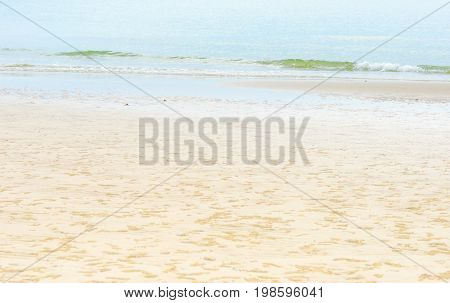Landscape View Of Sea And Beach With Blue Sky,summer Concept