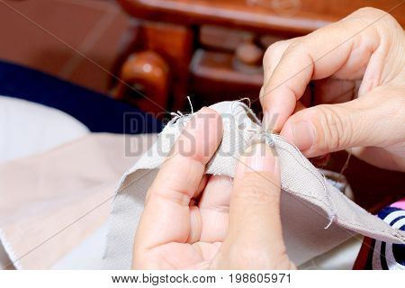 Tailor, Closeup, Dress, Thread, Workplace, Background, Business, Cloth, Clothes, Clothing, Color, Co
