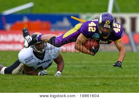 Liga Europeia de futebol - Vikings Viena jogando contra os leões de Bergamo - maio de 2008