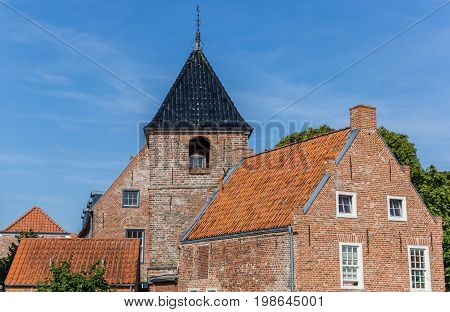 Historic church in the center of Greetsiel Germany