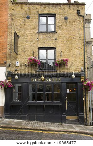 aussenansicht der Büchsenmacher Wirtshaus Clerkenwell London ec1