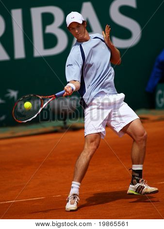 MONTE CARLO MONACO 21 APRIL Andy Murray GBR konkurrerer på ATP Masters turneringen i Monte Carlo, 