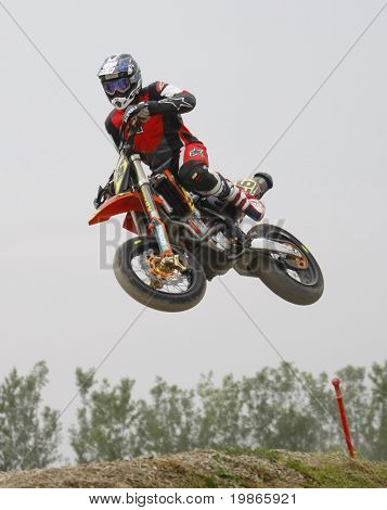 MILAN Italie 24 juin David Hartley GB à la FIM Supermoto World Championship CASTELLETTO DI BRANDUZZ