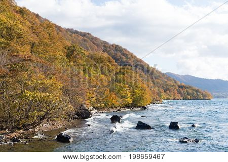 Towada at autumn season