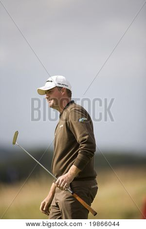 KENT UK JULY 6 Sveriges Peter Hanson konkurrerande PGA Europeiska Tour Europeiska Open på London 