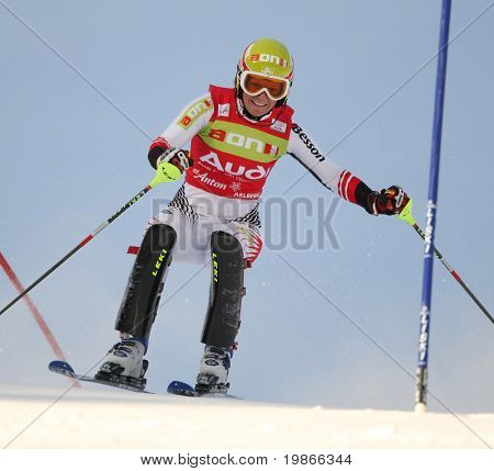 22 Grudnia ST ANTON AUSTRIA Austria Marlies Schild, konkurujących w Audi FIS Alpine Ski World Cup E