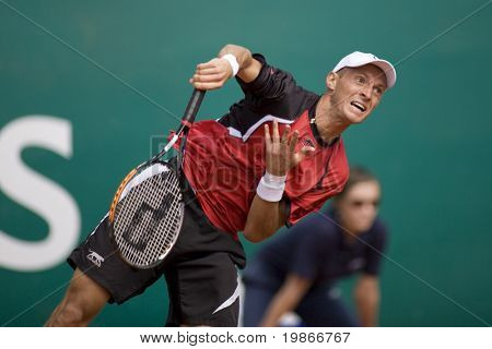 MONTE CARLO MONACO APRIL Nikoli Davydenko, konkurrerer i ATP Masters turneringen i Monte Carlo, M