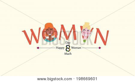 This vector is to remember the international women day