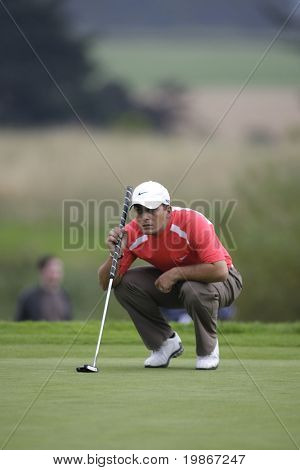 GLENEAGLES Schottland AUGUST 30, Spaniens Francesco Molinari Wettbewerb in der Johnnie Walker Classic PG