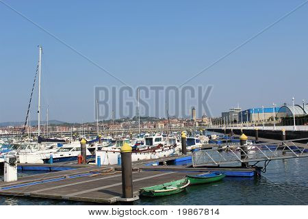 Santurce's Harbor i Spanien