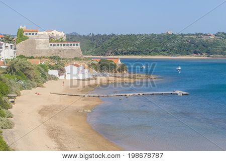Buildings in Vila Nova de Milfontes Alentejo Portugal