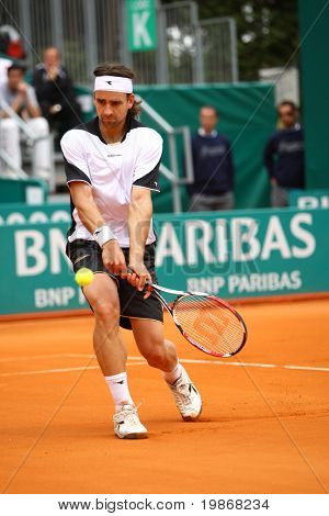 MONTE CARLO MONACO 20 APRIL, Nicolas Kiefer (GER) concurreren in de ATP Masters tournament in Monte C