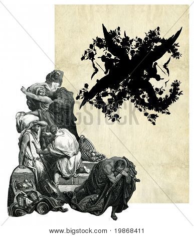 Victorian alkukirjain B pöllö ja pelottaa ihmisiä.