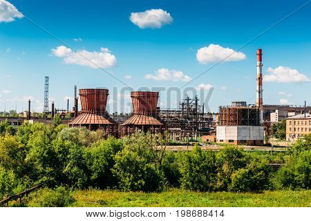Plant or factory for the production of synthetic rubber in Efremov, Russia