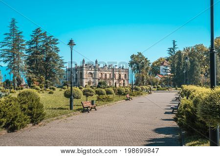 Dadiani Palace Located Inside A Park In Zugdidi, Georgia