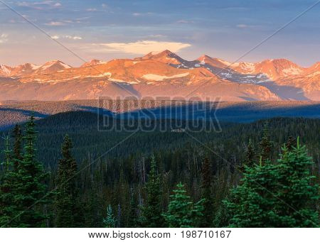 The Mummy Range - Colorado Rocky Mountain Scenic Beauty