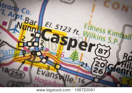 Casper, Wyoming On Map